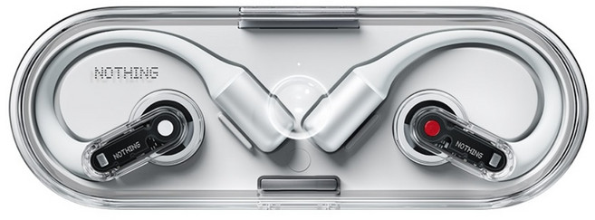 낫싱 이어 오픈 Ear (Open) 블루투스 이어폰 스포츠 오픈형 멀티포인트 런닝 이어폰 러닝 이어폰, 화이트