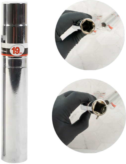 세신 1/2 롱비트소켓 150mm 복스알 롱 복스 19mm 육각 비트소켓, 세신1/2롱비트소켓19mm LSK19