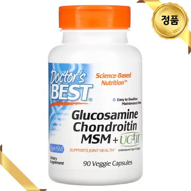 닥터스베스트 글루코사민 콘드로이틴 MSM 복합체 90 베지 캡슐 칼륨 글루텐프리, 90캡슐, 1개, 90정
