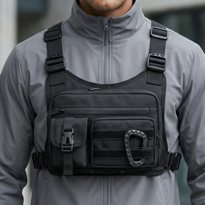 플로딧 라이더조끼 작업용 퀵조끼 오토바이배달, 블랙