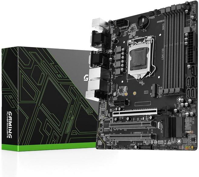 SHANGZHAOYUAN H97 Strong LGA 1150 마더보드 인텔 4세대 코어 i7/i5/i3/E3 프로세서용 (미니 ITX DDR3 PCIe 3.0 NVME M, H97M-PRO