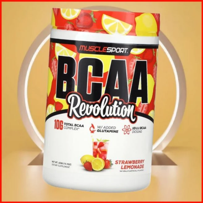 머슬스포츠 BCAA 레볼루션 딸기 레모네이드 450g 미국내수, 1개 - 쿠팡