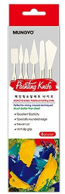 /나이프 파렛트 전문가용 문교 페인팅 6본입