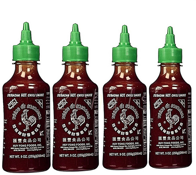 HuyFong푸드 스리라차 핫칠리 소스, 4개, 255g