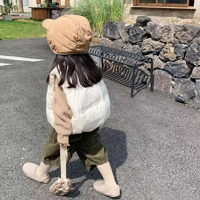 小不點兒 兒童馬甲 秋冬款 韓版男女童寬鬆棉背心 90-120