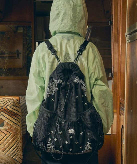 브라운브레스 KIDS brownbreathkids KIDS PAISLEY UTILITY BACKPACK - BLACK, ONE