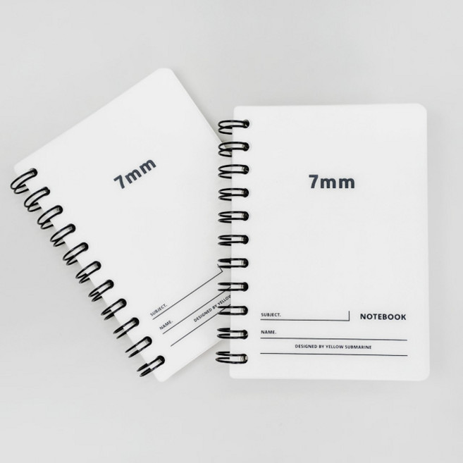 4000 PP 미니 노트 2개 세트 (화이트) (NO085), 1개