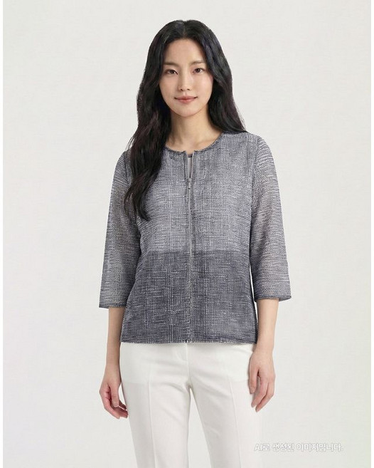 크로커다일레이디 보트넥 크로셰 가디건 CLCMJK103