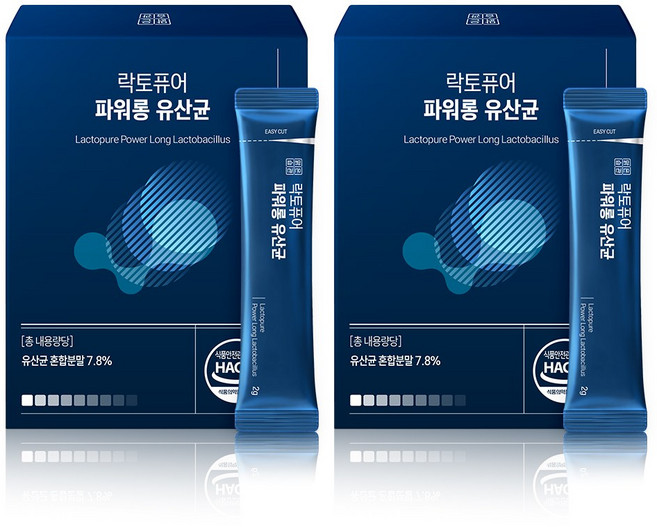 락토퓨어 파워롱 전립선 유산균 30포 60g, 2박스, 30회분