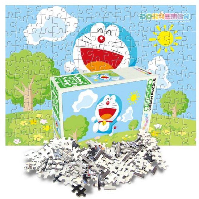도라에몽 캐릭터 직소 퍼즐 150조각 어린이 장난감, 1개, 언덕, 150피스