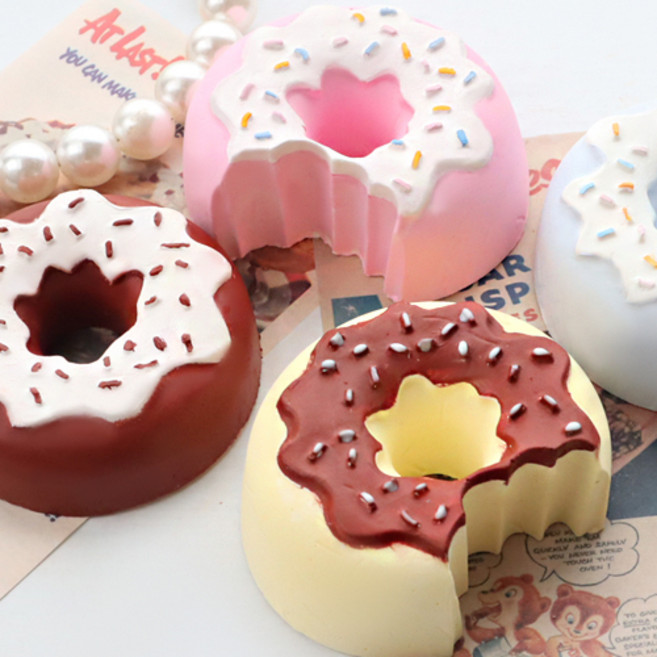 디저트 같은 시럽 도넛종 실리콘 몰드 시럽 도넛종 모양 레진아트 DIY 쪼만한마을, #A