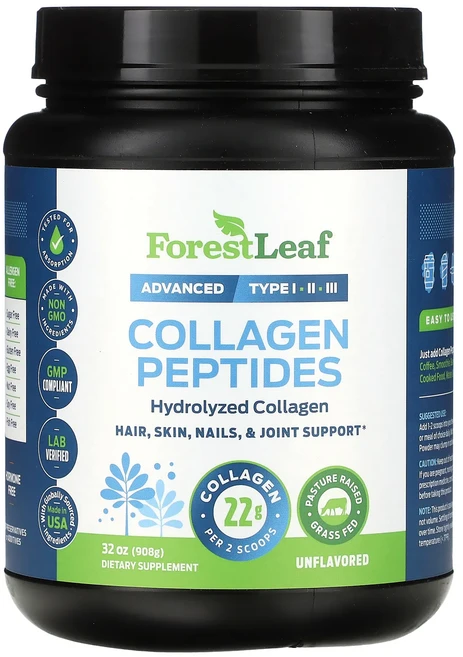 Forest Leaf 콜라겐 펩타이드 무맛 908g(32oz), ForestLeaf콜라겐펩타이드무맛908g32oz, 908g, 1개 - 쿠팡