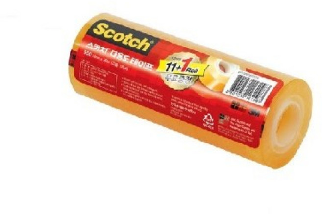 쓰리엠 스카치 테이프 리필 12mm, 1개