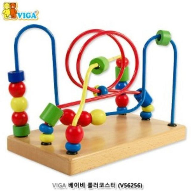유아용품 비가 베이비 롤러코스터 62 원목소꿉놀이 터널셈놀이 0022 VIGA V5 롤러코스터 dew+33835vD