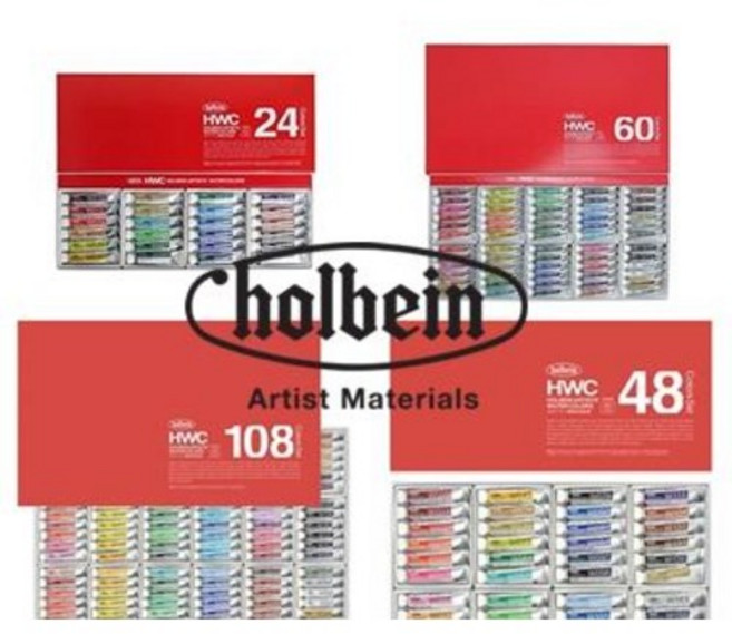 홀베인 HWC 수채화물감 12색 24색 30색 48색 60색 108색 / 옵션선택, 5ml 30색