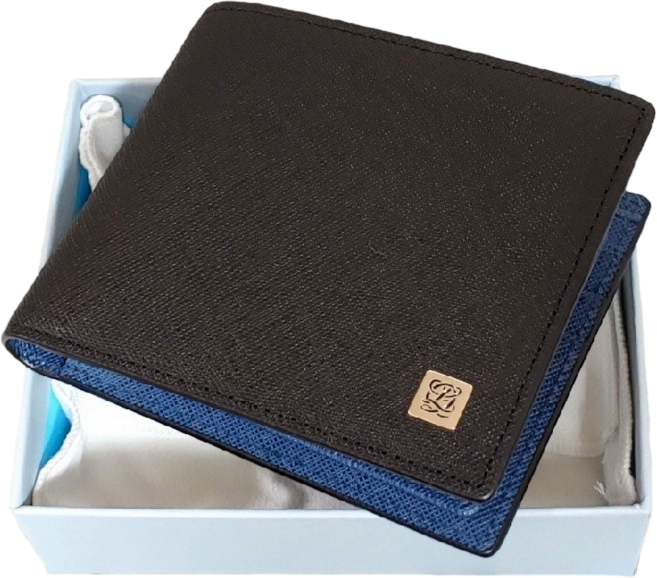 [200%정품보장] 루이까또즈 블랙 사피아노 투톤 남성 반지갑 [선물포장가능]