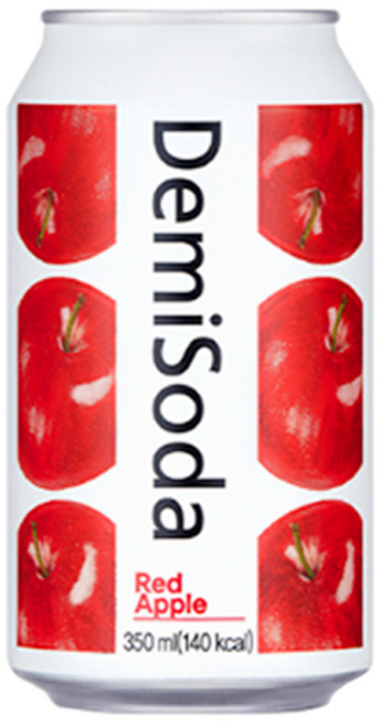 데미소다 레드애플 350ml, 12개