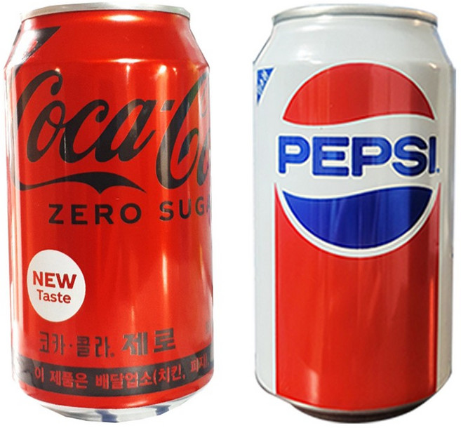 코카콜라 제로 355mlx24캔(업소용)+펩시콜라 355mlx24캔(업소용), 1세트, 355ml