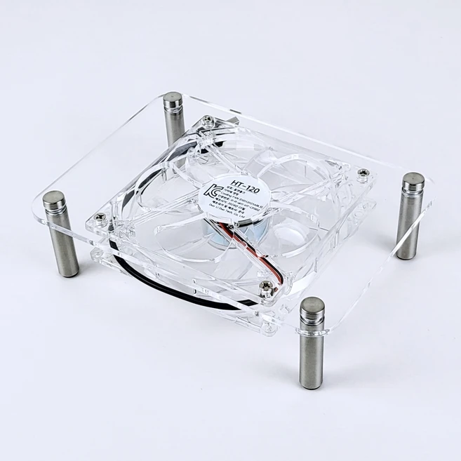 홈앤툴즈 미니피씨 공유기 저소음 120mm 5V USB 쿨링팬 쿨러 (미니), 투명, 1개 - 쿠팡
