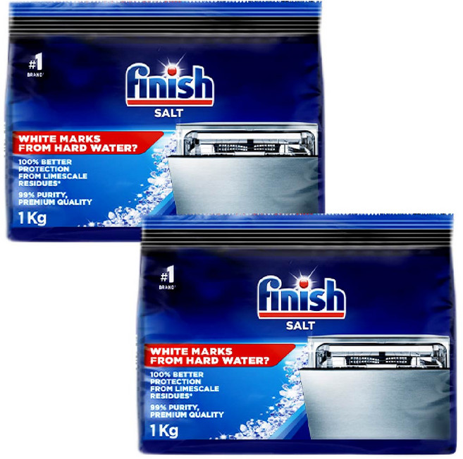 Finish 洗碗機軟水鹽, 1kg, 2包