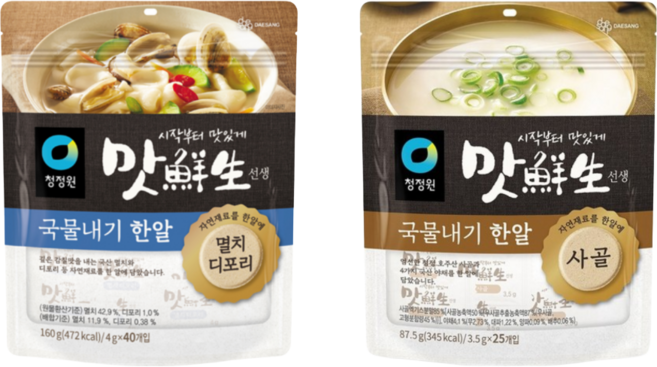 청정원 맛선생 코인육수 멸치 디포리100g + 사골87.5g, 3세트, 187.5g