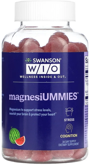 Swanson WIO MagnesiUMMies 수박 구미젤리 120개, SwansonWIOMagnesiUMMies수박구미젤리1, 1개, 120정 - 쿠팡