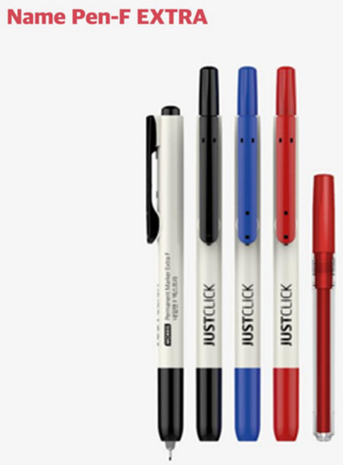 MORRIS JUSTCLICK 네임펜 F 엑스트라, 레드