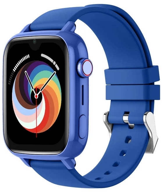 4G 스마트 워치 키즈 GPS WIFI 영상 통화 SOS 앱 다운로드 어린이 Smartwatch, 파란색