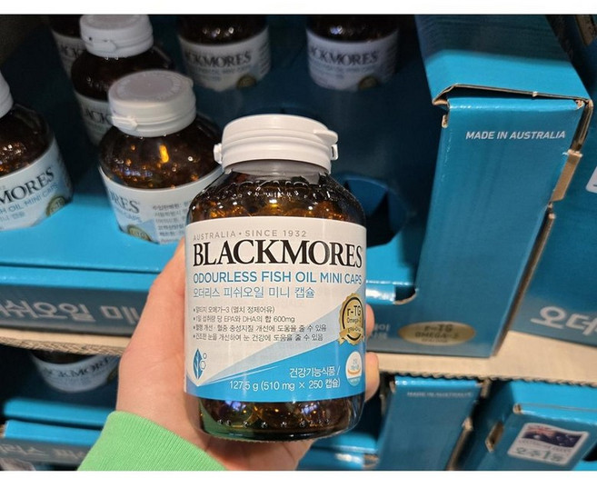 Blackmores 블랙모어스 알티지 오메가3 피쉬오일 미니캡슐 510mg 캡슐, 250정, 1개