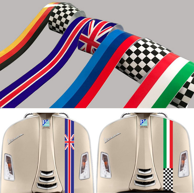 베스파 호환 띠 데칼, (04)이태리 체커, 1개