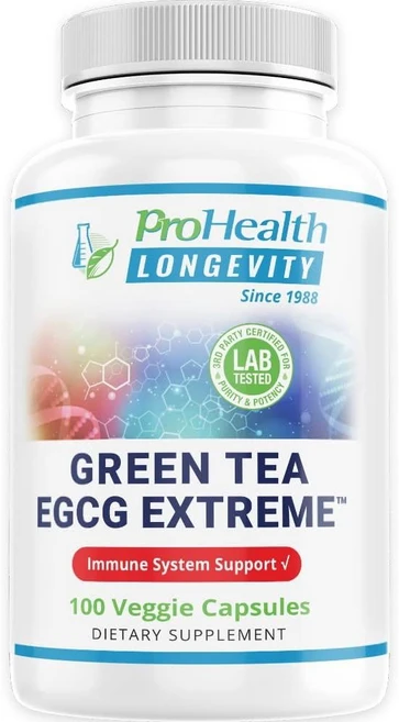 프로헬스 그린티 EGCG 익스트림 390mg 100정 2병 폴리페놀 카테킨 슬림 릴렉스 A - 쿠팡