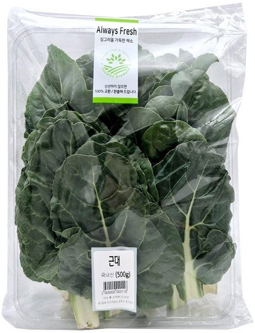 국내산 근대, 1개, 500g