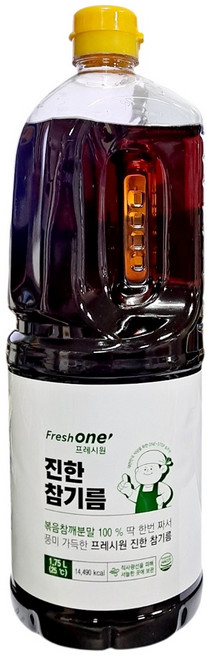 진한 참기름 ( FO 1.75L ) 6개, 1개