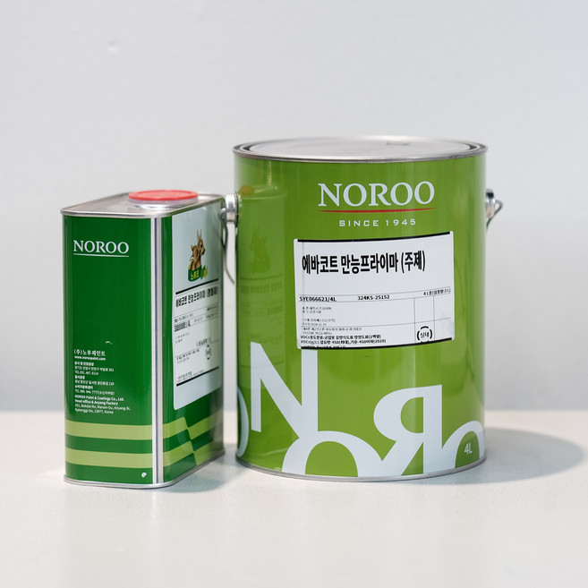 JanGoon 에바코트 속건 방청 프라이머 4L 2종 택1 금속용/철재용/녹방지/철재구조물/건축용, 회색, 1개