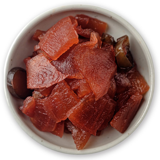 1+1 아삭아삭 오독한 반찬단지 오복채 1kg 2개 오복지 장아찌