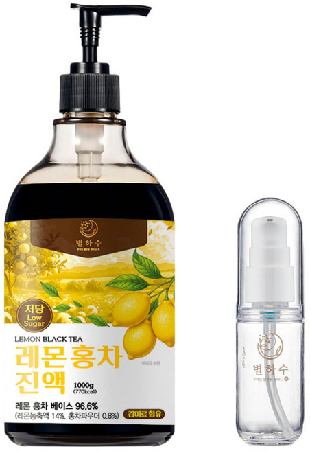 별하수 저당 레몬홍차 진액, 1개, 1kg