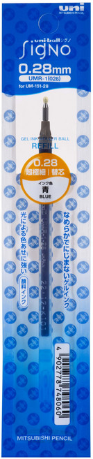 유니볼 시그노 0.28 0.38mm 리필심 UMR-1-28 리필, 12개, 0.28mm 블루