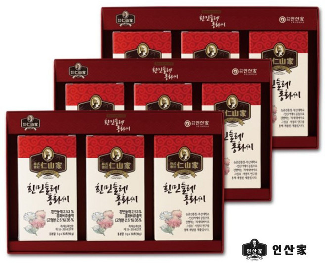 인산가 흰민들레 홍화씨 스틱형 270g x 3세트 + 사은품 / 홍화씨환