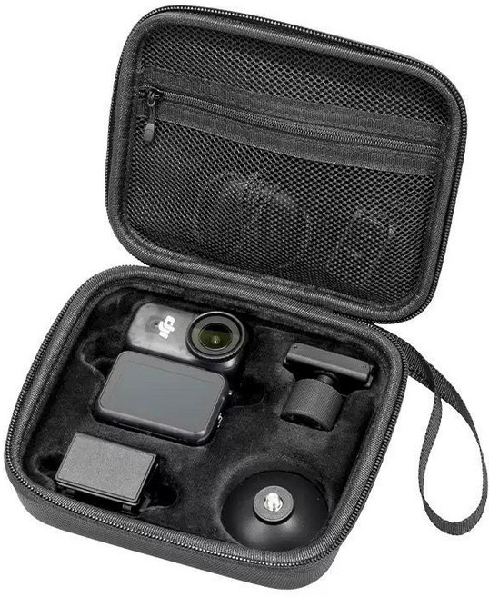 DJI 大疆 Osmo Nano 運動相機 便攜收納包 硬殼保護盒 配件包, 1個, Nona標準套裝一體收納包（黑）,適用DJI大疆Osmo Nano