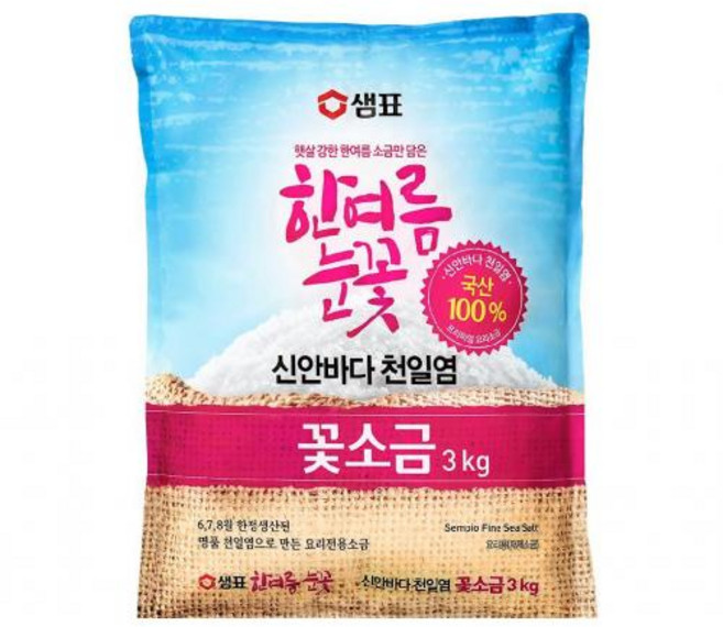 한여름눈꽃꽃소금 태평소금 3kg, 1개