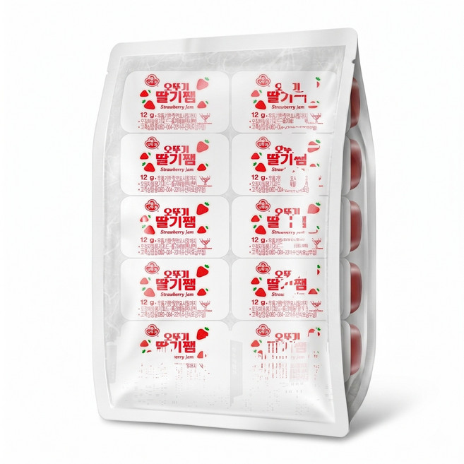 오뚜기 딸기쨈12g 디스펜팩 x100개, 100개, 12g