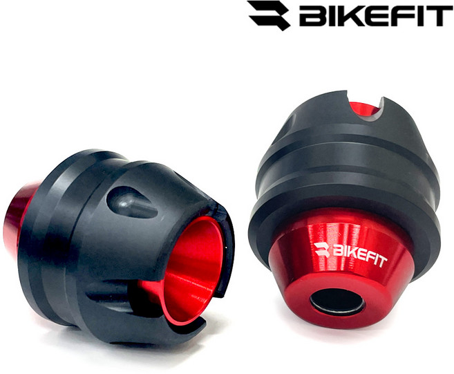 바이크핏 오토바이 포크 슬라이더 좌우세트 범용 충격방지 포크보호, 1세트, 레드