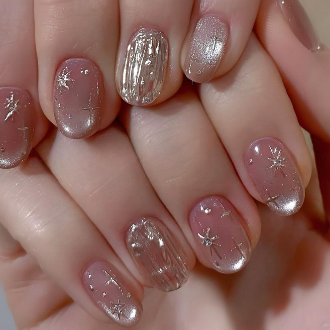 옌츠 네일아트 셀프 네일팁 인조손톱, 1개, 사진색 F