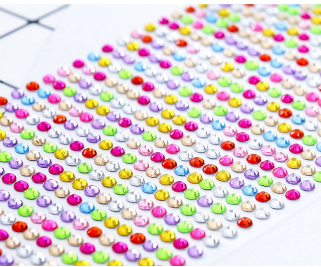 큐빅 보석 스티커 크리스탈 비즈 만들기재료, 1개, 퍼플