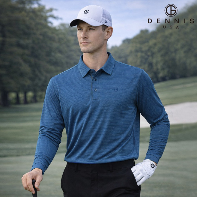데니스골프 DENNIS 26SS 남성 냉감 쿨메쉬 긴팔 카라티_NARMMTS024