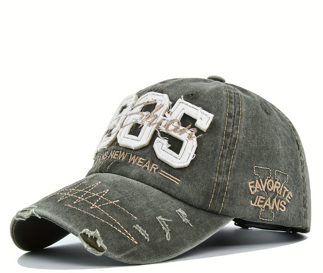 남여공용 얼굴 작아보이는 빅사이즈 캐주얼 자수 야구모자