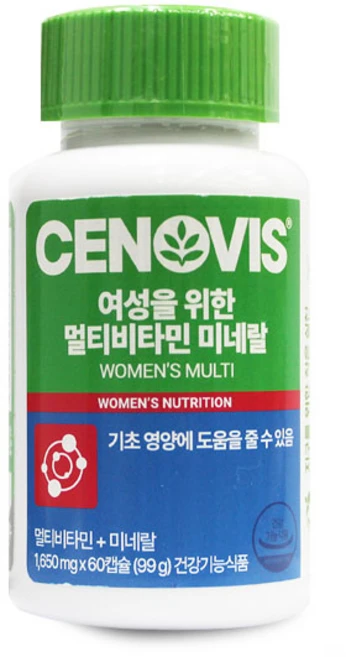 세노비스 여성용 멀티비타민미네랄, 60정, 1개 - 쿠팡