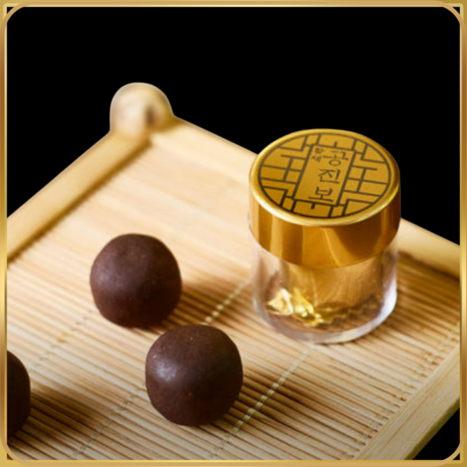 훤우 황제 공진보 60환 꽃송이버섯 함유 침향환 골드 고급포장(목함상자쇼핑백 포함) 기력회복 추석 명절 업체 부모님 장인 장모 선물, 225g, 1박스