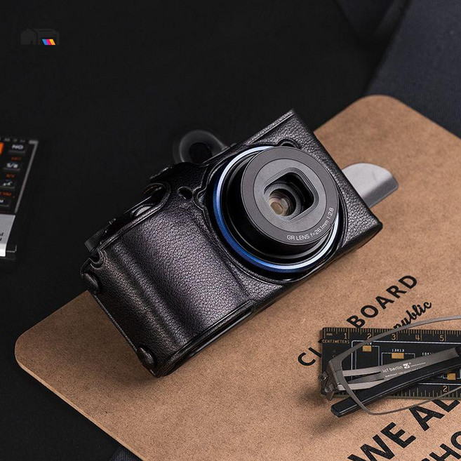 리코 GR2 GR3 카메라케이스, GR3 GR3X 검은색 가죽 케이스, 1개