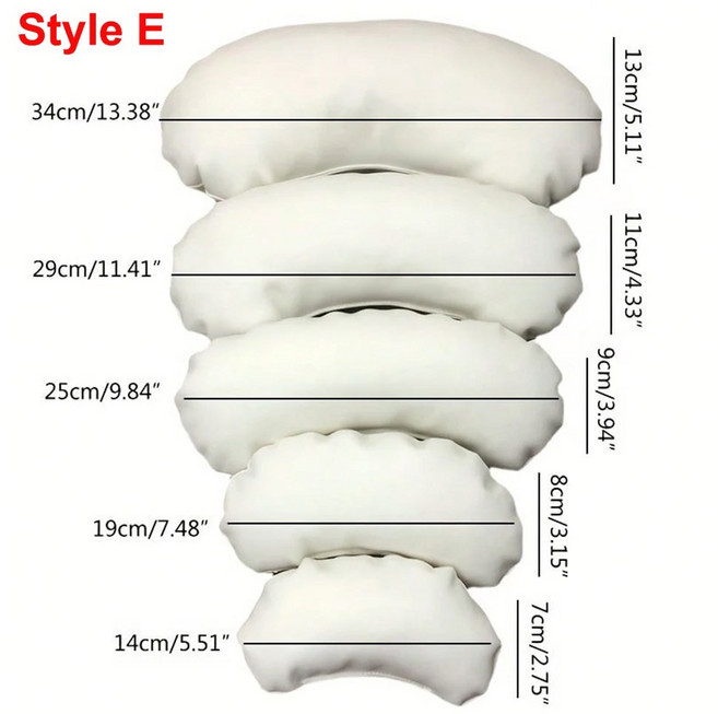 도넛 모양 베개 쿠션 초승달 유아 부드러운 신생아, PU Leather, for 0-6 Month baby, E